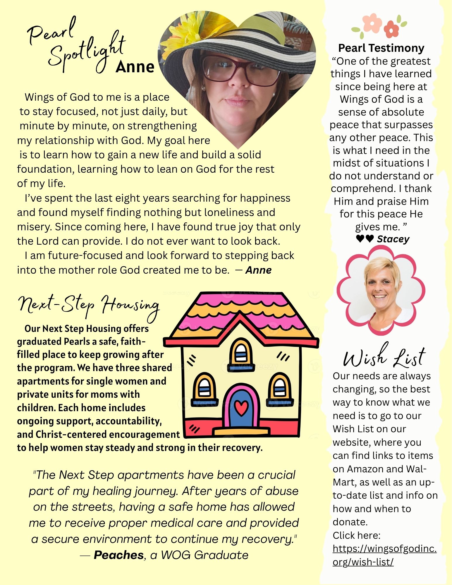 2025 Wings of God Spring Newsletter page 2