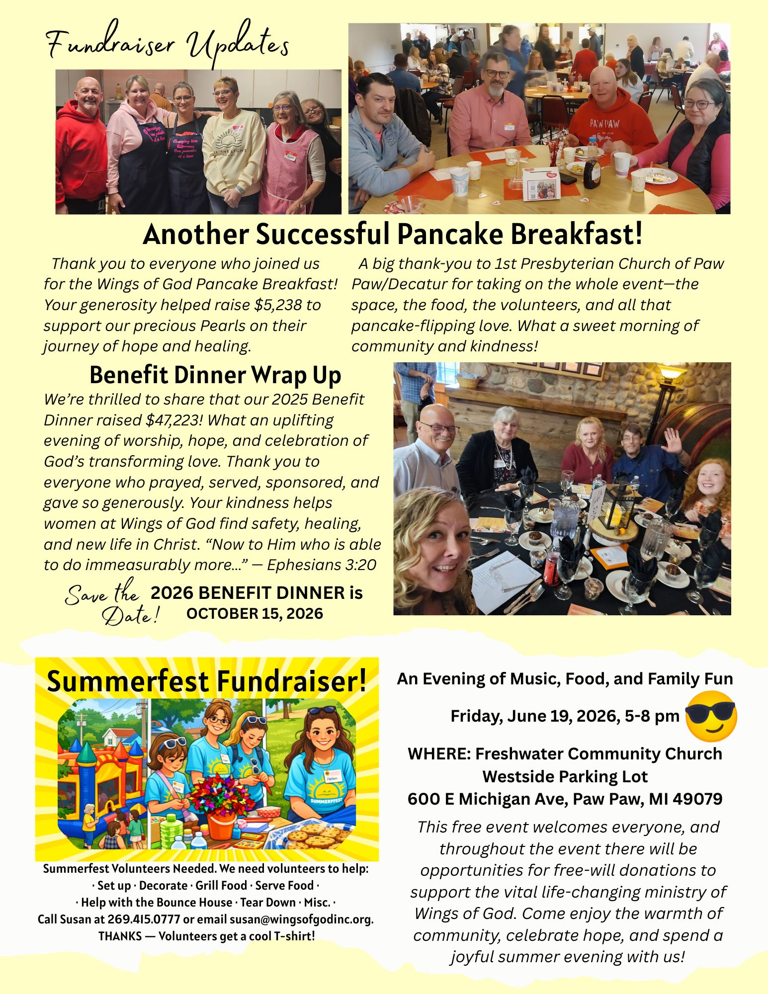 Wings of God Spring 2026 Newsletter