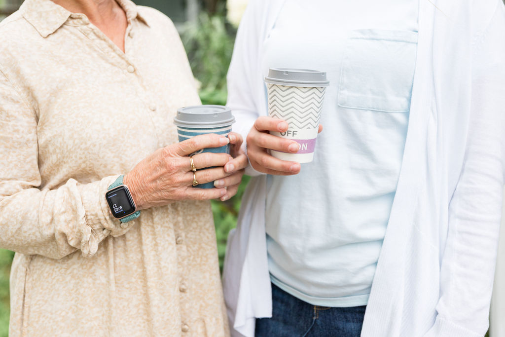 Two women - Older Woman mentoring younger woman